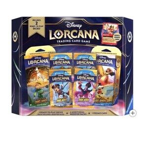 Disney Lorcana Trading Card Game 2 Decks 4 Booster Packs 1 Promo Card Inklands